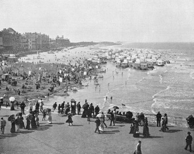 Oostende - Kursaal ve Sahil (s/b fotoğraf) by French Photographer