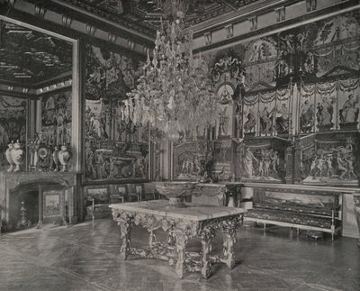 Fontainebleau Sarayı, Resepsiyon Salonu (s/b fotoğraf) by French Photographer