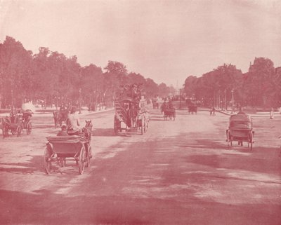 Paris: Avenue Champs Elysees (s/b fotoğraf) by French Photographer