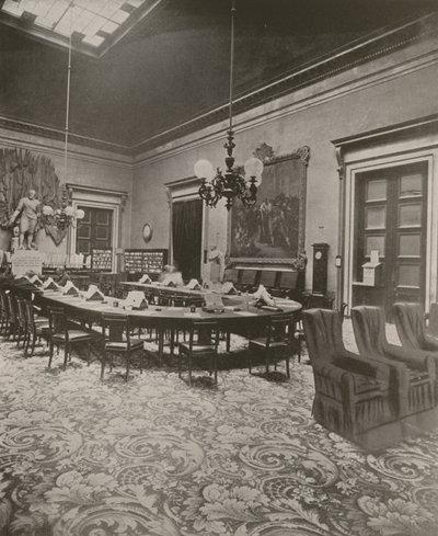 Paris: Temsilciler Meclisi, Salle des Conferences (s/b fotoğraf) by French Photographer