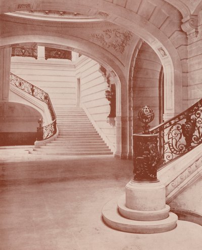 Paris: Sorbonne Escalier (s/b fotoğraf) by French Photographer