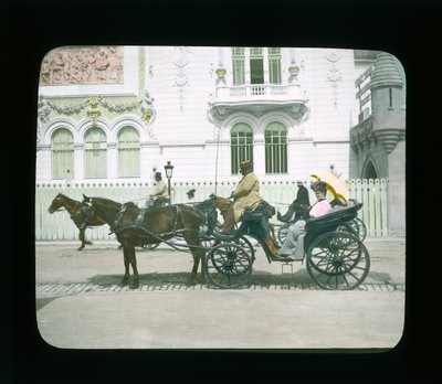 Paris Sergisi: Dekoratif Sanatlar Sarayı, Paris, Fransa, 1900 (fener kaydırağı) by French Photographer