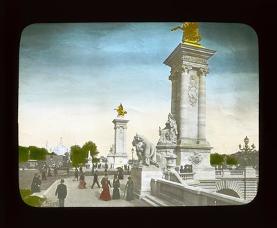 Paris Sergisi: Pont Alexandre III, 1900 (fener kaydırağı) by French Photographer