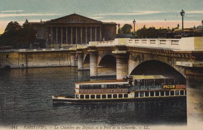 Paris, Temsilciler Meclisi ve Pont De La Concorde by French Photographer