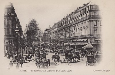 Paris, Le Boulevard Des Capucines, Le Grand Otel by French Photographer