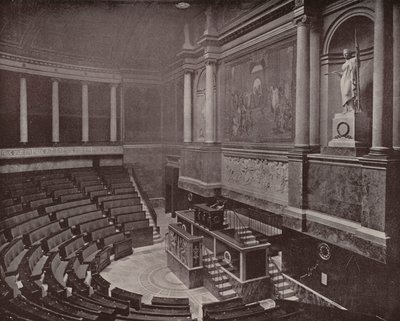 Paris: Yasama Salonu, Temsilciler Meclisi (s/b fotoğraf) by French Photographer
