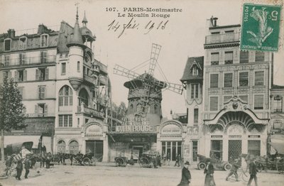Paris, Montmartre, Moulin Rouge by French Photographer