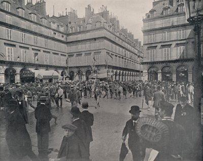 Paris: Place de Rivoli (s/b fotoğraf) by French Photographer