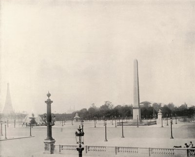 Paris: Place de la Concorde (s/b fotoğraf) by French Photographer