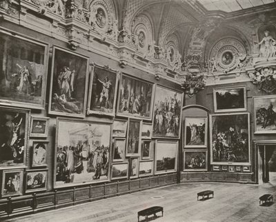 Paris: Yeni Fransız Galerisi, Louvre Müzesi (s/b fotoğraf) by French Photographer