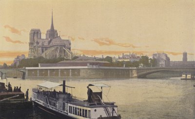 Paris, Cite adasının E noktasının görünümü by French Photographer