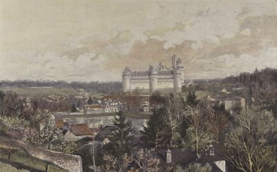 Pierrefonds, Kayadan alınan genel görünüm by French Photographer