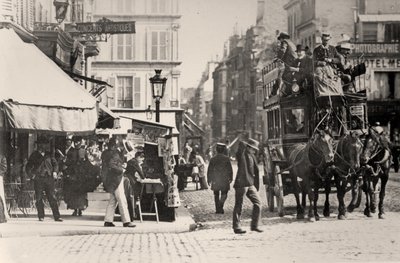 Place de Clichy, Paris (s/b fotoğraf) by French Photographer