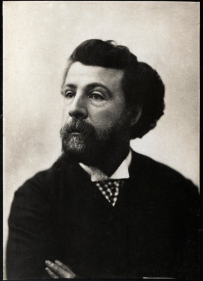 Edouard Pailleron (1834-1899), Fransız şair ve oyun yazarı portresi. by French Photographer