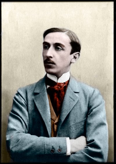 Maurice Barres (1862-1923), Fransız romancı, gazeteci ve sosyalist politikacının portresi. by French Photographer