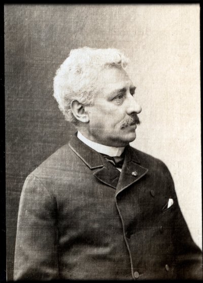 Olivier Metra (1830-1889), Fransız orkestra şefi ve bestecinin portresi. by French Photographer