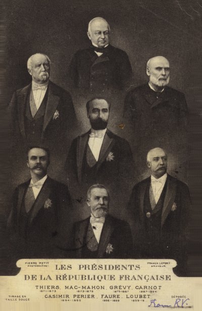 Fransa Cumhuriyeti Cumhurbaşkanları by French Photographer