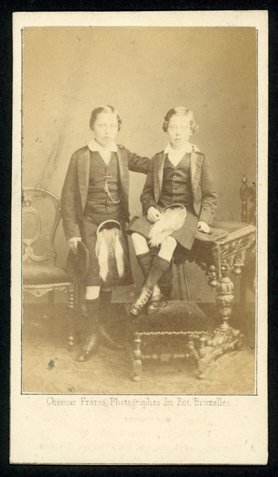Prens Arthur ve Prens Leopold by French Photographer