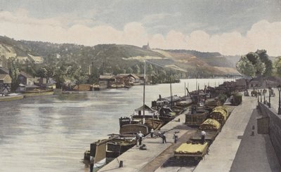 Rouen, La cote de Blosseville-Bonsecours (Jean dArc anıtının dikilmesinden önce) by French Photographer