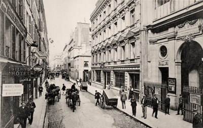 Rue de Provence, Paris (s / b fotoğraf) by French Photographer