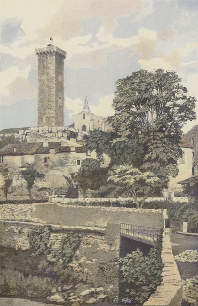 Saint-Martin-de-Brome, Kale ve Kilise by French Photographer