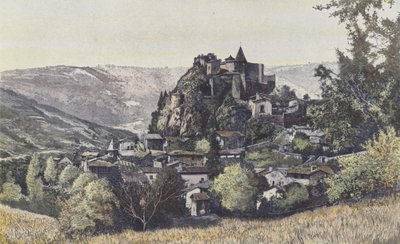 Saint-Paul-en-Cornillon, Cornillon mezrasının görünümü by French Photographer