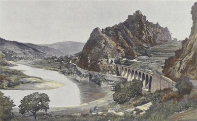 Saint-Paul-en-Cornillon, Cornillon kayasından görünüm by French Photographer