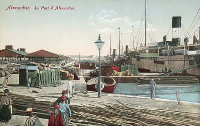 The Port, İskenderiye (renkli fotoğraf) by French Photographer