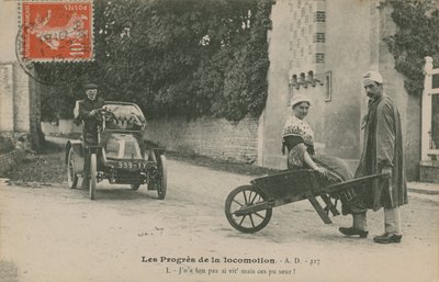 Hareketin İlerlemesi, 1913'te gönderilen kartpostal by French Photographer