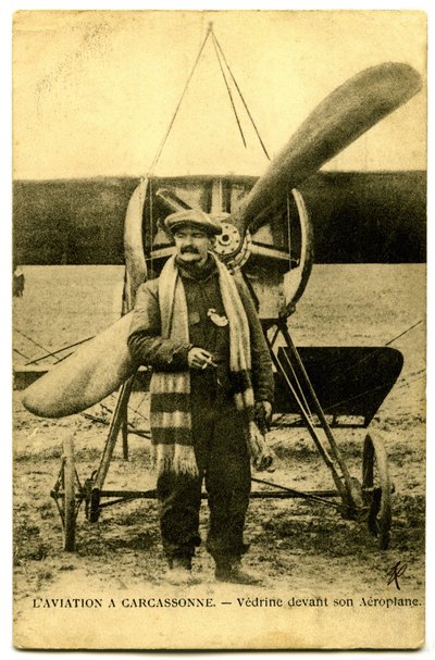 Ünlü havacı Jules Vedrines by French Photographer