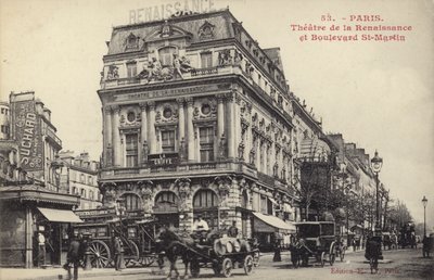 Theater de la Renaissance ve Boulevard St Martin, Paris by French Photographer
