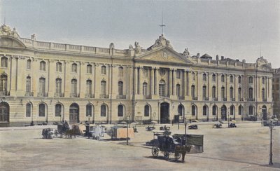 Toulouse, Capitole, Yerdeki ana cephe by French Photographer