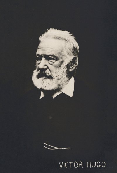 Victor Hugo, portre (s/b fotoğraf) by French Photographer