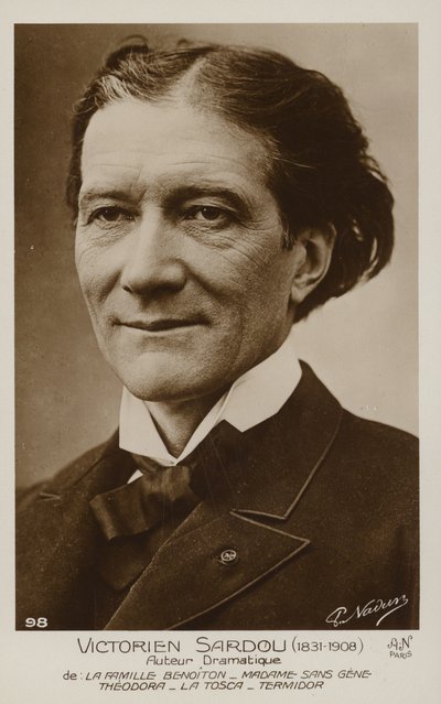 Victorien Sardou (1831-1908), Fransız oyun yazarı by French Photographer