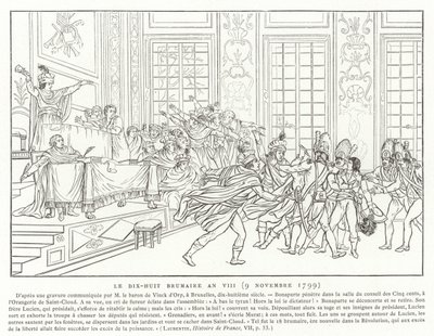 18 Brumaire, Yıl VIII (9 Kasım 1799) by French School