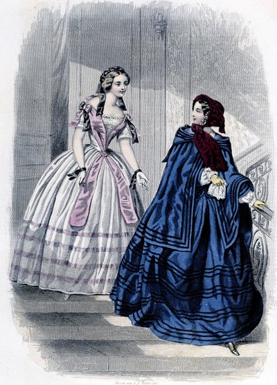 2 moda kadın - “” Journal des Demoiselles” 1852