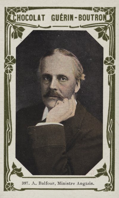 Bir Balfour, İngiltere Bakanı (renkli fotoğraf) by French School