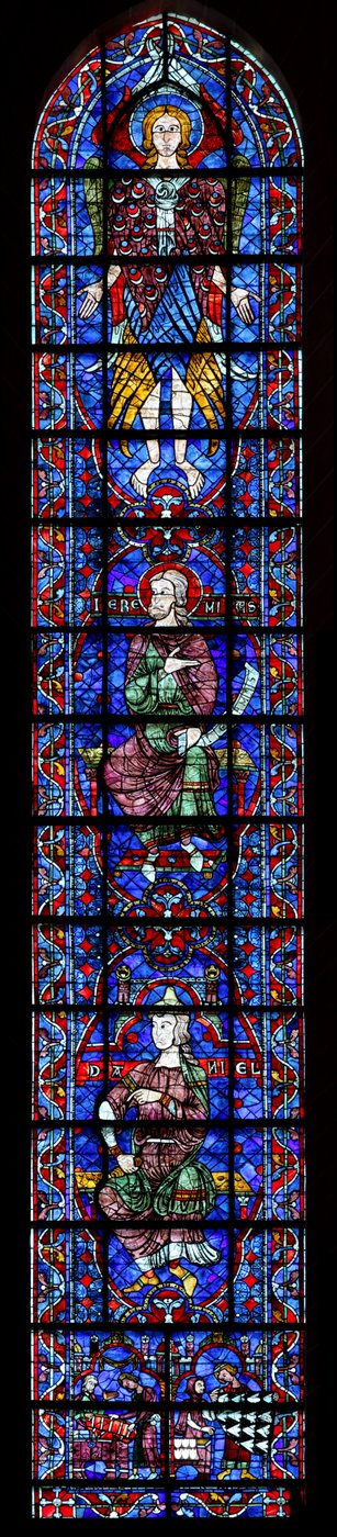 Bir Cheruhim. Jeremiah, Daniel kürkçüleri bağışlıyor (w104) by French School