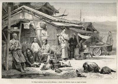 Kaliforniya, Monterey yakınlarındaki bir Çinli balıkçı köyü, Amerika Birleşik Devletleri