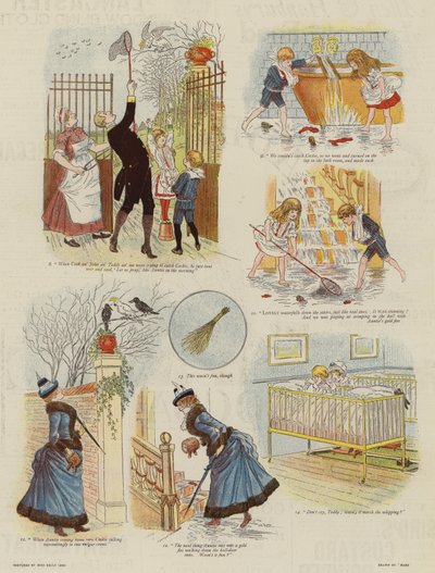 Talihsiz Bir Gün (renkli taş baskı) by French School