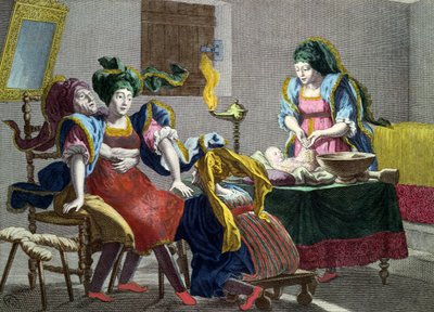 Takımadalardan doğum yapan bir Yunan Kadını, 18. yüzyılın 2. yarısı by French School