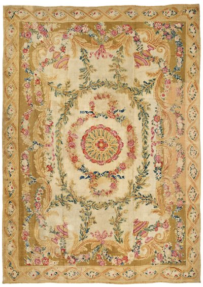 Louis XVI Aubusson havlı halı, Fransa, 18. yüzyıl sonu (tekstil) by French School