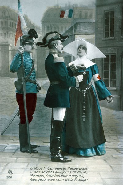 Madalya Alan Rahibe, Birinci Dünya Savaşı (fotoğraf) by French School