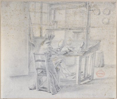 Sevr Fabrikasında Bir Porselen Ressamı, 1780 dolayları by French School
