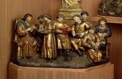 Bir Okul (boyalı ahşap) by French School