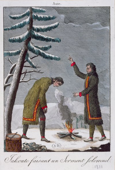 Yemin Eden Bir Yakut Adamı, 1811 by French School