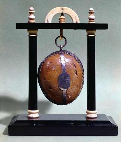 Bir stand üzerinde bir bezoar, 1651 by French School