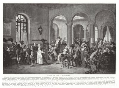 Rehber altında bir kabare, Fransız Devrimi, 1795-1799 by French School