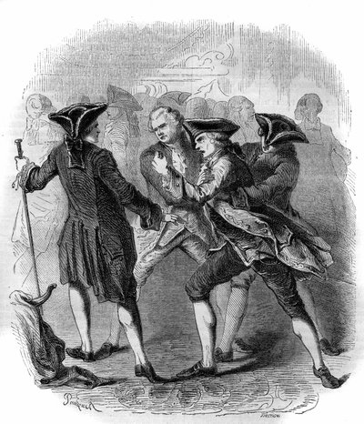 Besteciler Christoph Willibald Gluck ve Niccolo Vito Piccinni arasındaki rekabeti gösteren “” Gluckistes” ve “” Piccinistes””” arasında bir yüzleşme. 1856