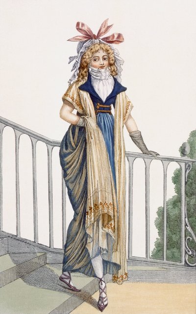 Kırsal tarz yürüyüş elbisesi, Journal des Dames et des Modes